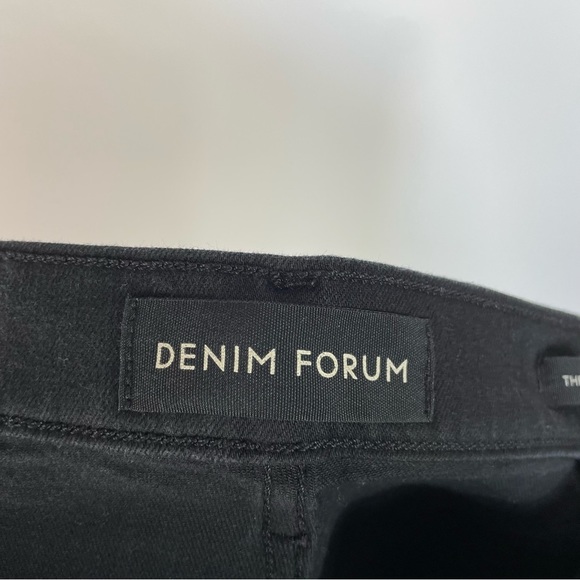 DENIM Forum The Lola High Rise Skinny Crop Jeans Black - Picture 10 of 15